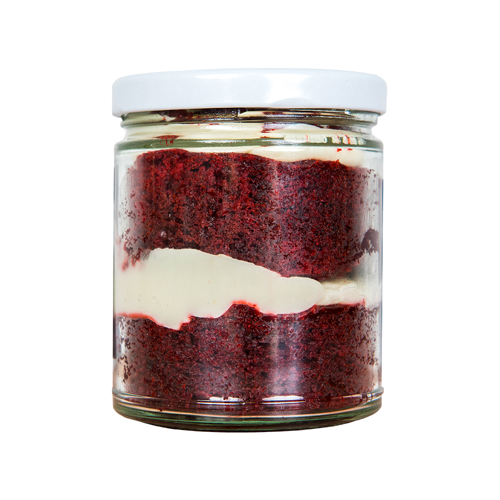 Red Velvet  Cake Jars Frozen / Baked